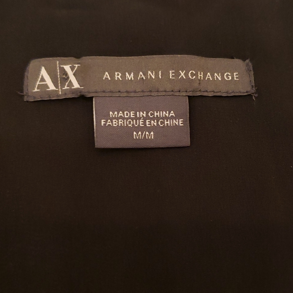 AX Armani Exchange Blue Lace Top Medium - Picture 2 of 7